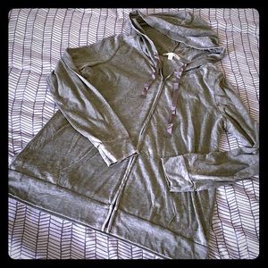 Super light weight army green hoodie